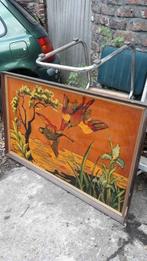 Huile sur panneau oiseau signe francine coler, Antiquités & Art, Enlèvement