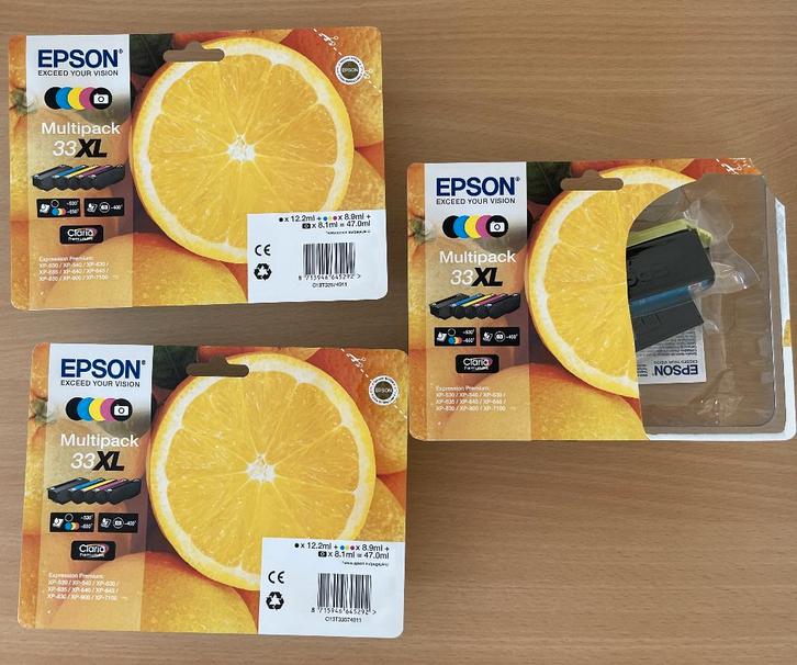 Epson inktpatronen / cartridge multipack 33XL, Computers en Software, Printerbenodigdheden, Nieuw, Cartridge, Ophalen
