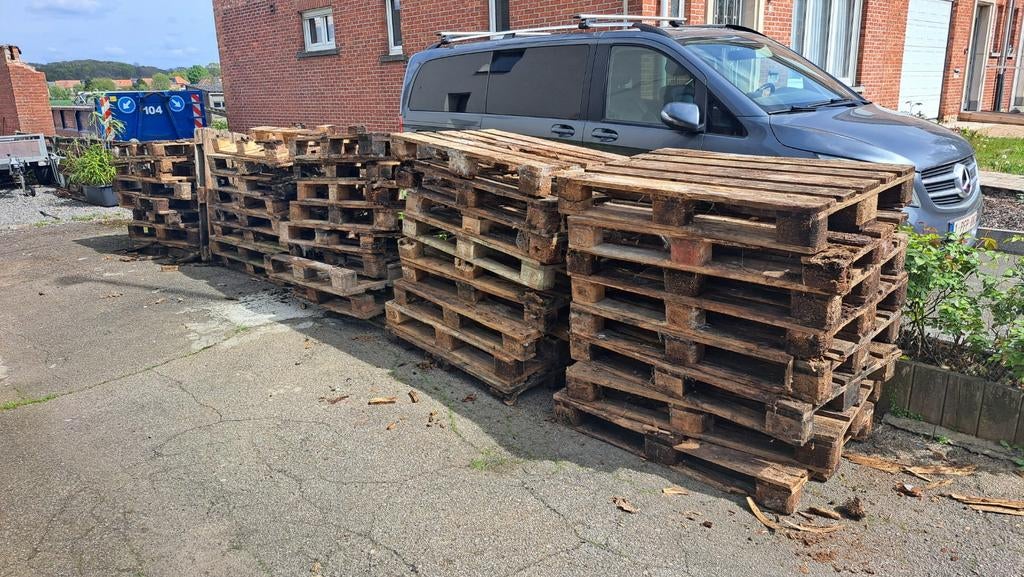 Palettes pour bois de chauffage., Jardin & Terrasse, Enlèvement