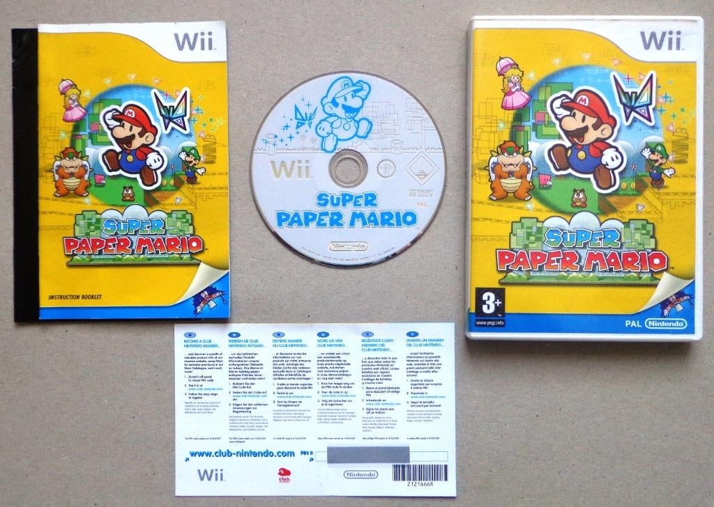 Super Paper Mario + VIP voor de Nintendo Wii Compleet, Consoles de jeu & Jeux vidéo, Jeux | Nintendo Wii, Comme neuf, Enlèvement ou Envoi