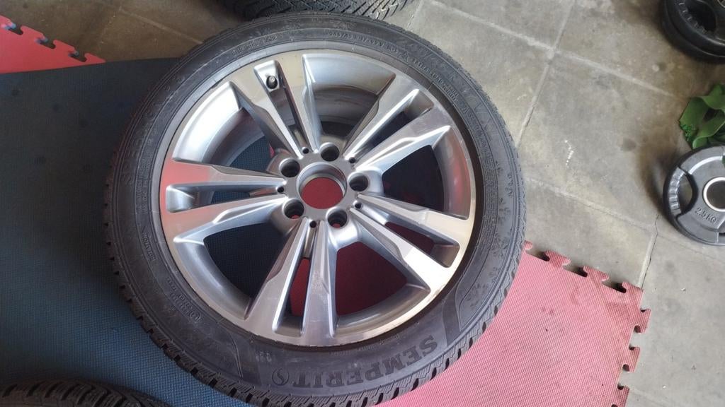 Velgen met banden, 17" mercedes benz, C/E, 254/45/17, Ophalen, 245 mm, 17 inch, Winterbanden