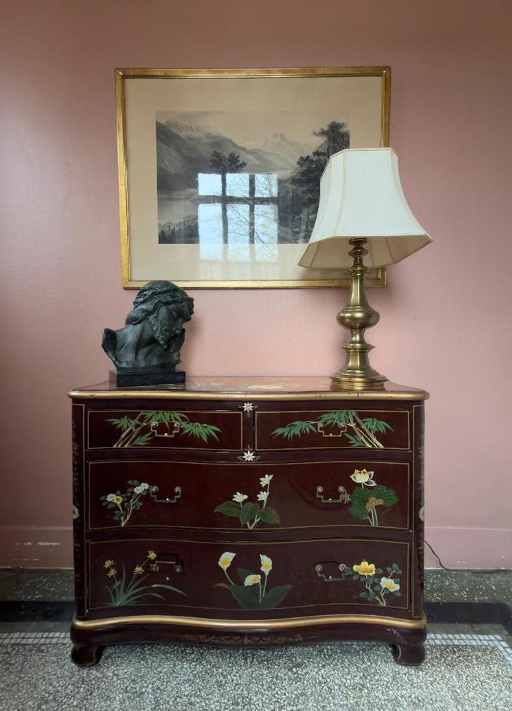 Commode vintage de style chinois — Chinoiserie, Maison & Meubles, Armoires | Commodes, Comme neuf, Moins de 100 cm, 100 à 150 cm