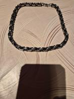 Heren halsketting, Bijoux, Sacs & Beauté, Colliers, Enlèvement, Neuf, Noir, Autres matériaux