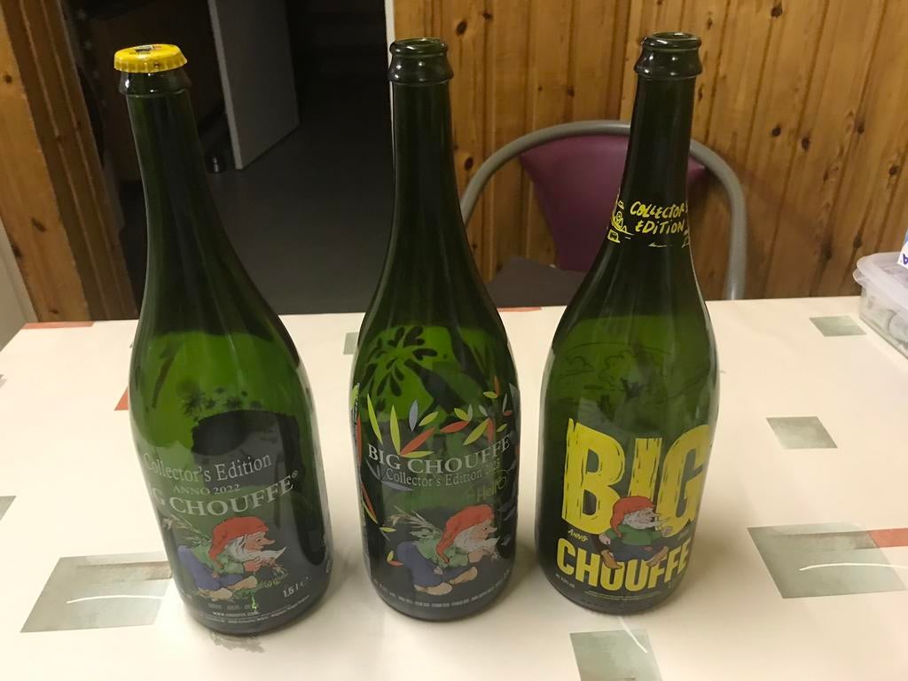 Bouteilles à chouffe, 3 pour 20€, Enlèvement ou Envoi, Utilisé, Autres types