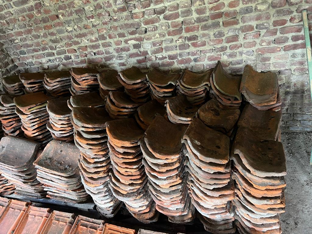 +/- 1500 Boomse pannen te koop, Doe-het-zelf en Bouw, Dakpannen en Dakbedekking, Ophalen, Gebruikt, Rood, Dakpannen