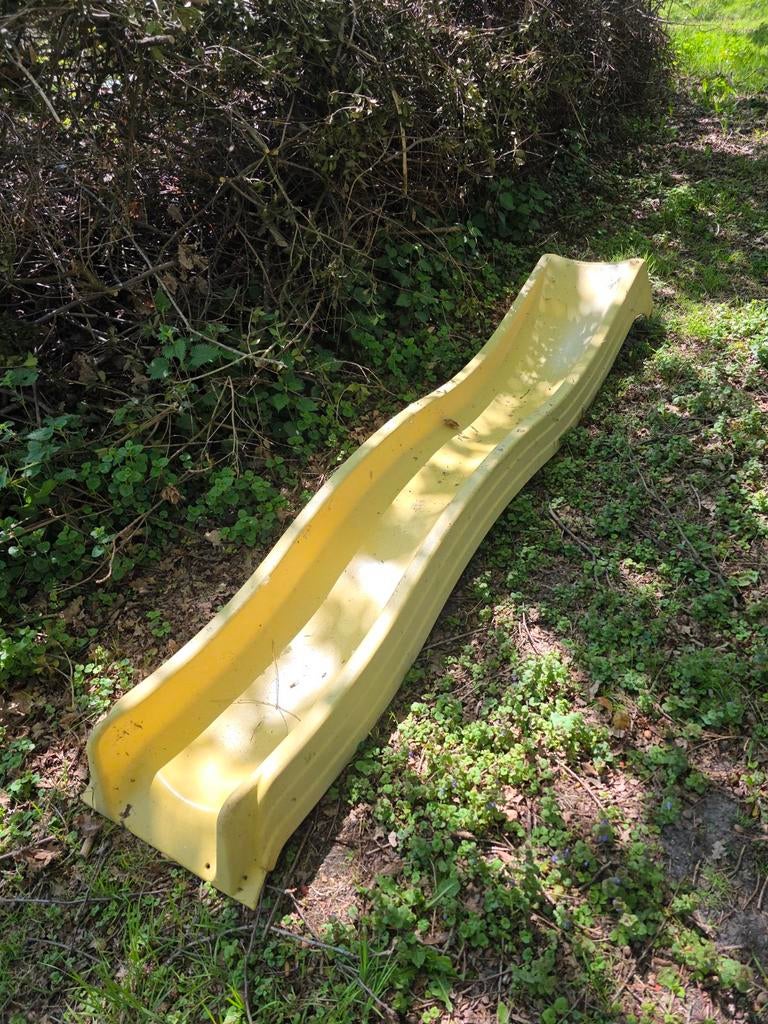 Gele glijbaan, Ophalen, Glijbaan