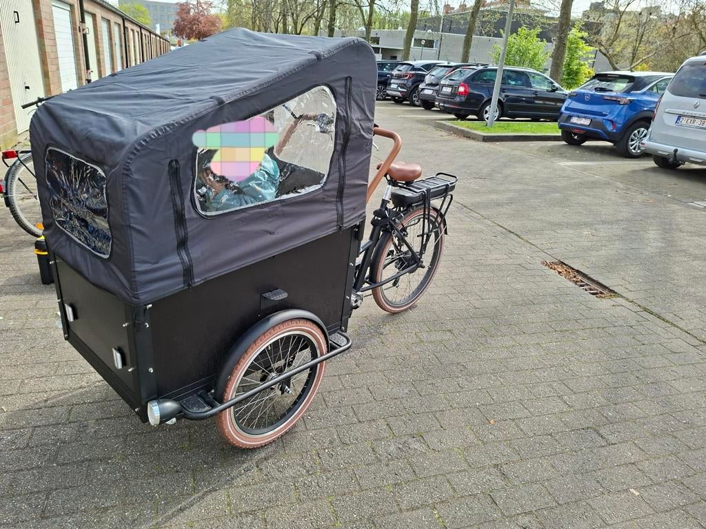 Cargo bakfiets (met mogelijkheid tot bakfiets), Autres marques, Électrique, Comme neuf, Enlèvement