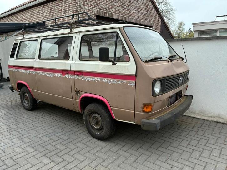 Volkswagen Transporter T3 1.7d 1989 (enkel voor onderdelen), Auto's, Volkswagen, Particulier, Transporter, Diesel, Overige carrosserie