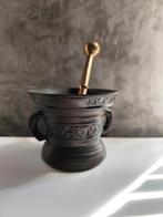 Apothekersmortel in 18e-eeuwse stijl in brons of messing, Antiek en Kunst, Antiek | Brons en Koper, Ophalen of Verzenden, Brons