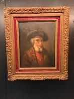 Schilderij Hollandse School ''Portret Oude Man'', Antiek en Kunst, Ophalen of Verzenden