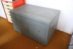 Grote grijze houten koffer, Huis en Inrichting, Woonaccessoires | Kisten, Ophalen, Gebruikt, 50 tot 100 cm, 50 tot 75 cm