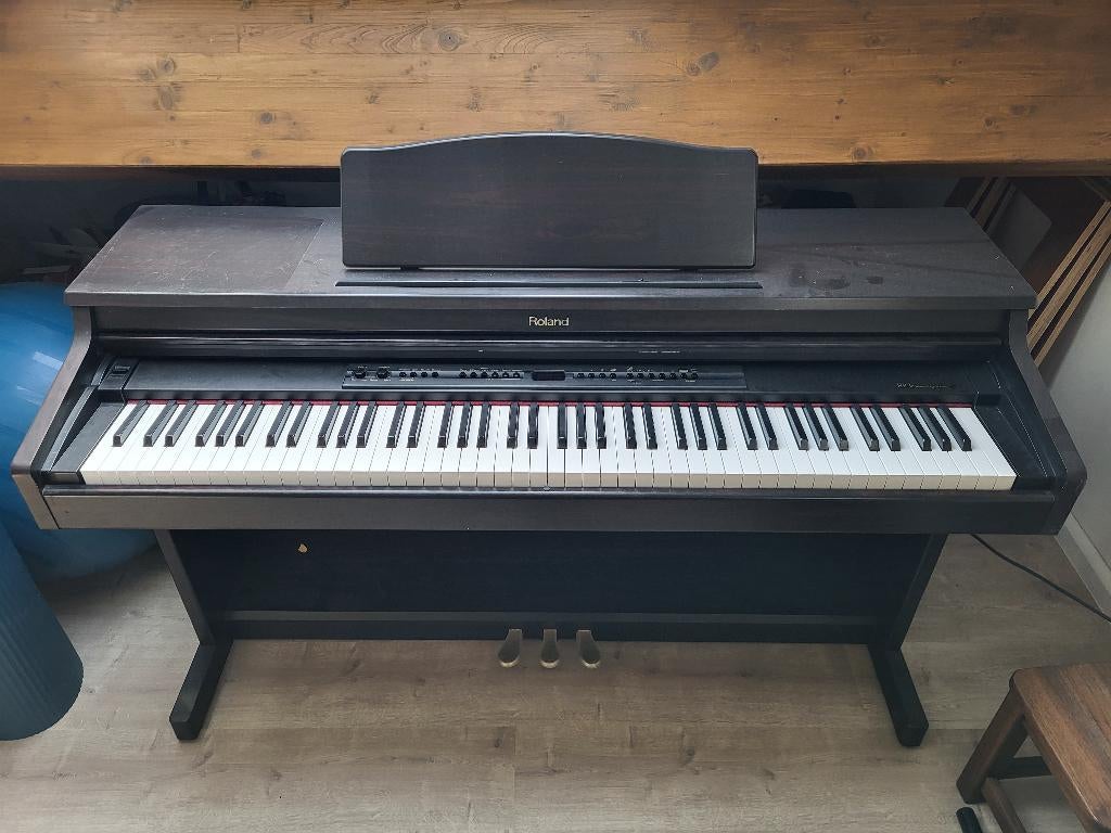 Roland Digitale piano HP-3e, Muziek en Instrumenten, Piano's, Gebruikt, Piano, Bruin, Digitaal, Ophalen