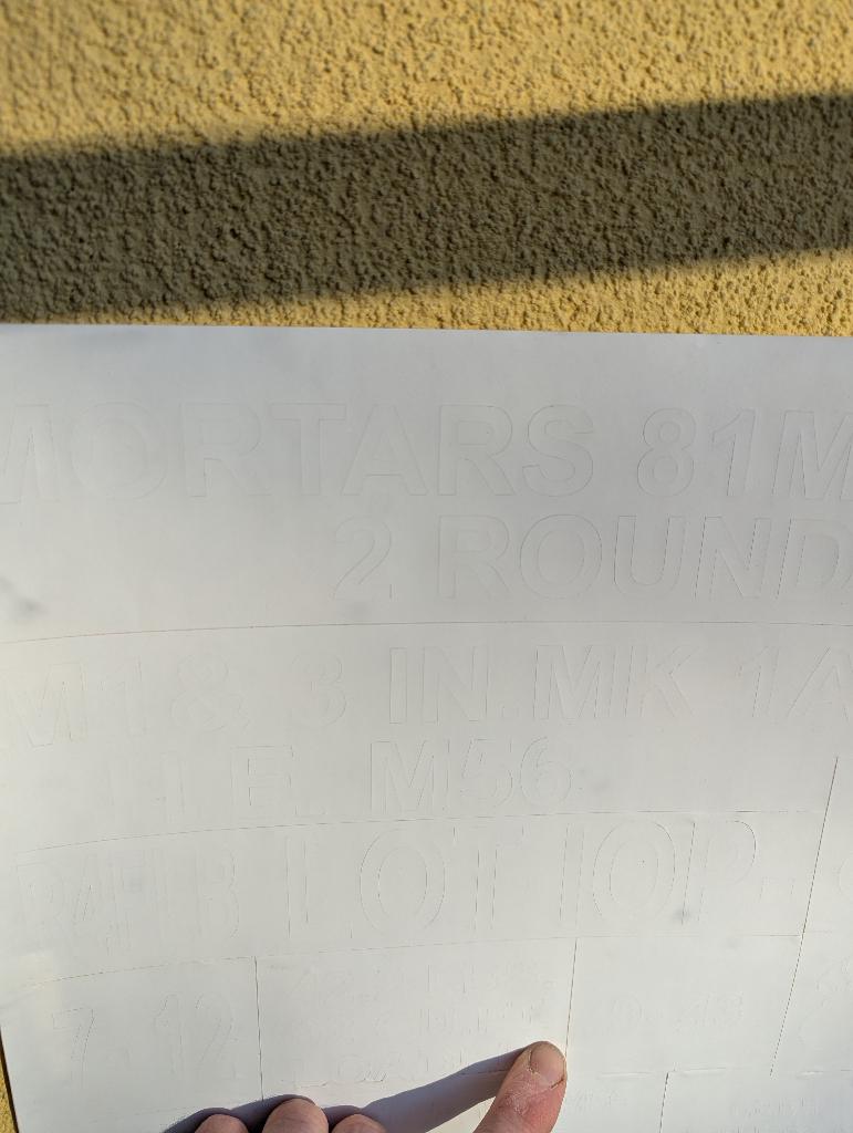 Set pochoir caisse mortier 81mm M56 us ww2, Envoi, Armée de terre, Caisse ou Géocache