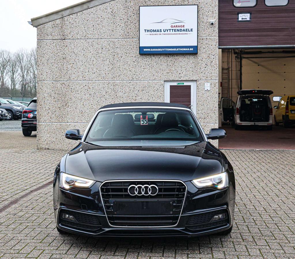 Audi A5 *S-LINE*LEDER*NAVI*TREKHAAK*ZETELVERWARMING*CABRIO, Auto's, Voorwielaandrijving, Gebruikt, 4 cilinders, Cabriolet