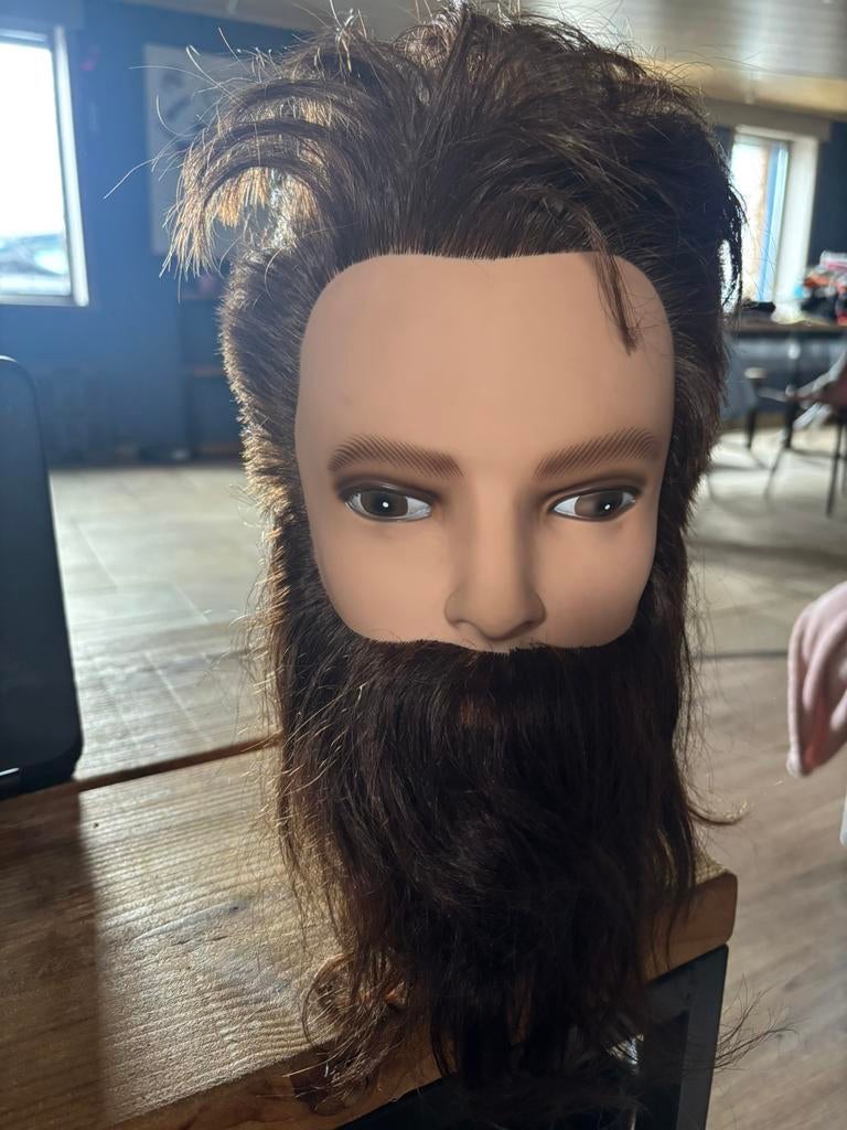 Man en vrouw oefen hoofd voor kapper, Hobby & Loisirs créatifs, Matériel scolaire, Enlèvement, Utilisé, Soins personnels