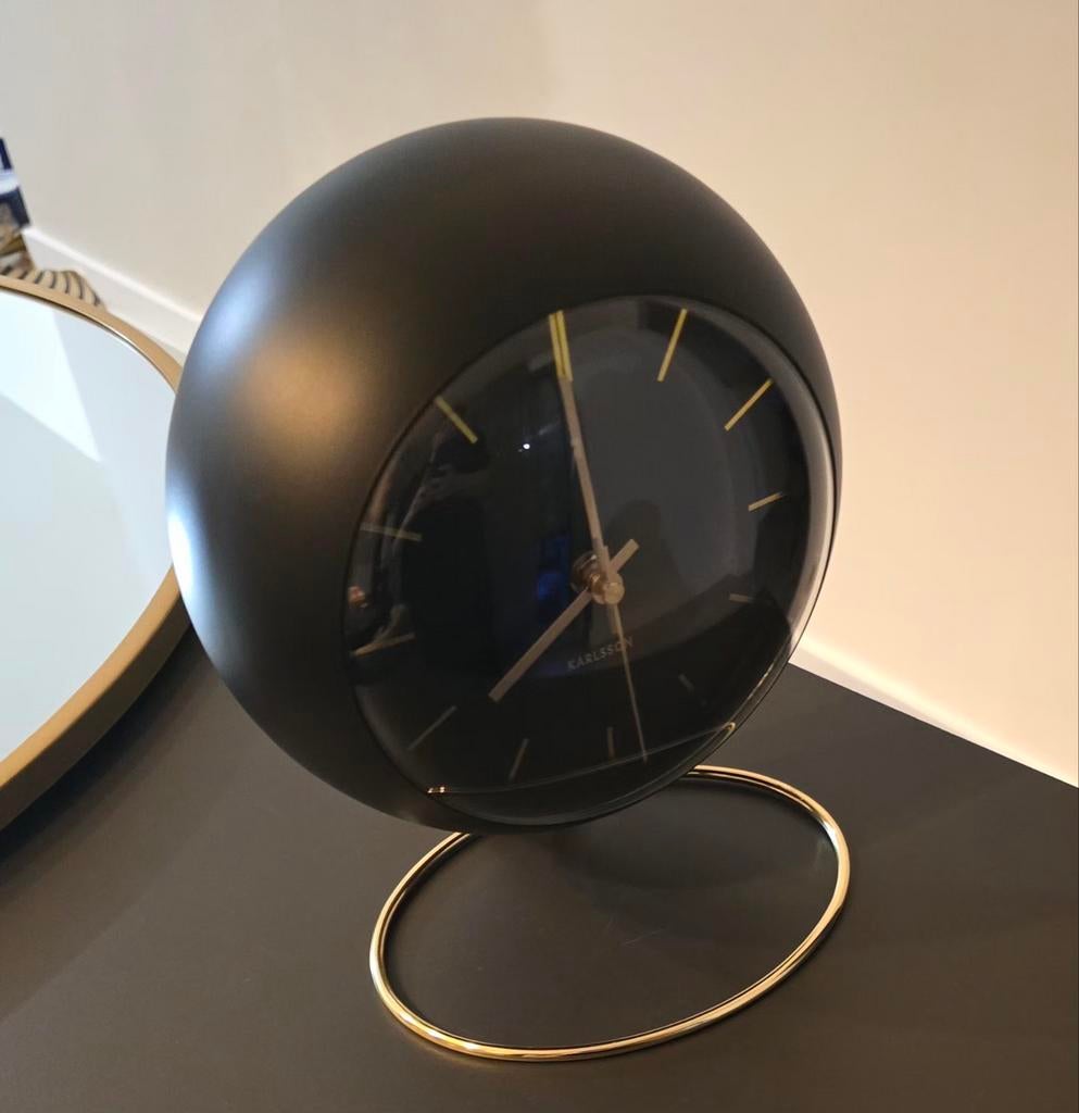 TAFEL KLOK MAT ZWART, Ophalen