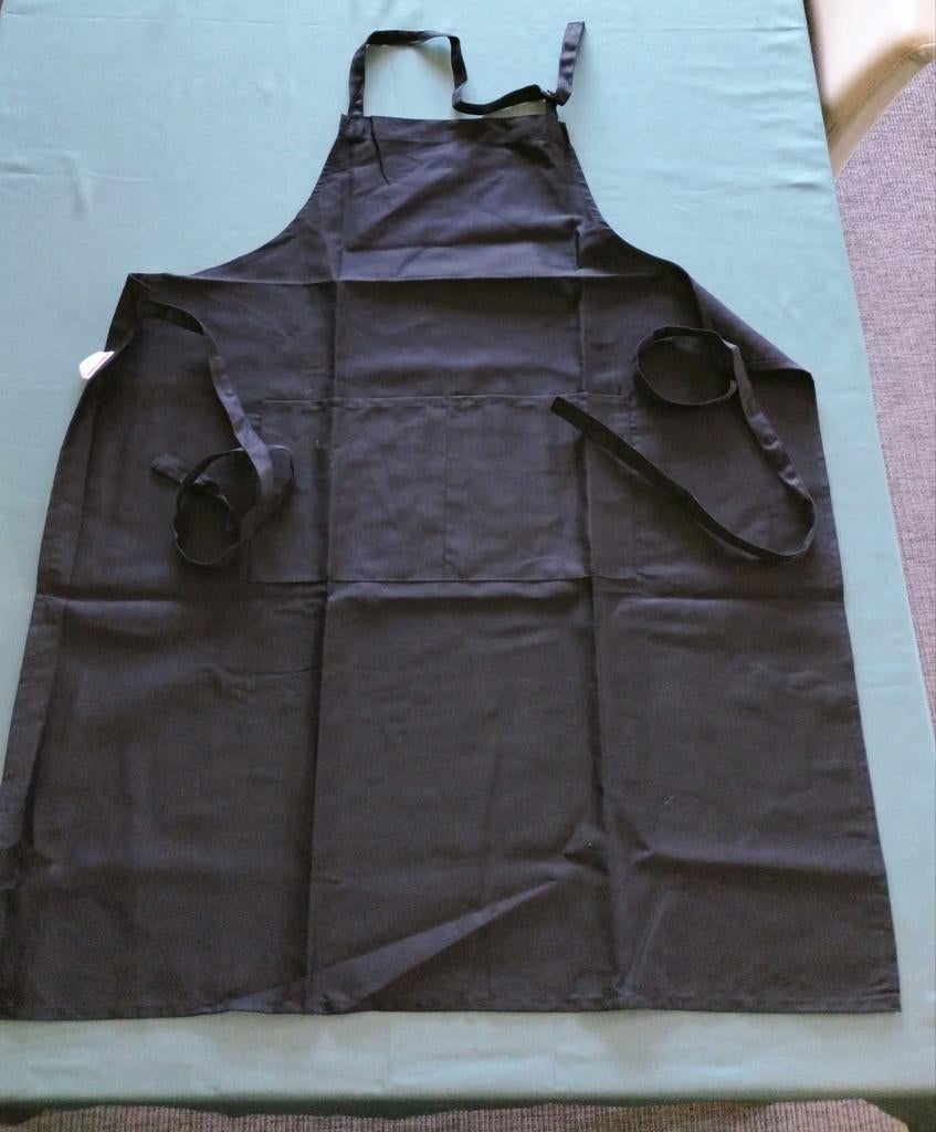 BBQ schort - keukenschort, Ophalen, Zwart, Schort