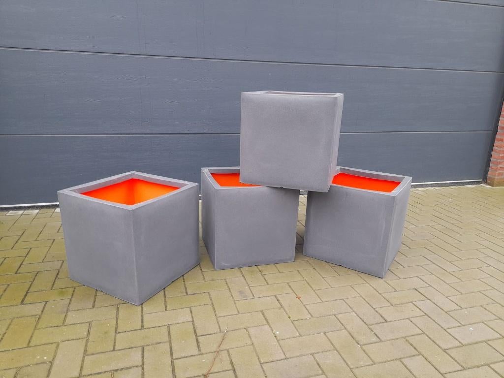 CAPI bloempotten 50 x 50 x 50 cm., Ophalen, Kunststof, Minder dan 60 cm, Vierkant