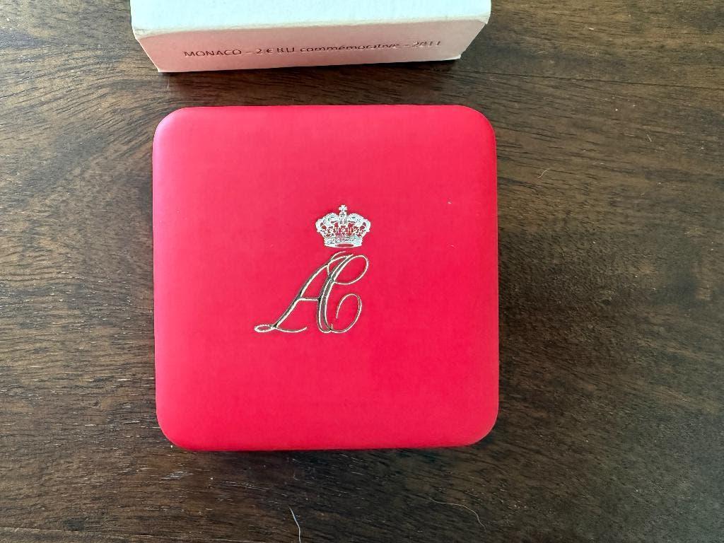 Mariage d'Albert et Charlène à Monaco à 2 euros, Timbres & Monnaies, Monnaies | Europe | Monnaies euro, Envoi, Monaco, 2 euros