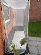 Lounche zetel antraciet kleur in perfecte staat met kussen, Tuin en Terras, Ophalen