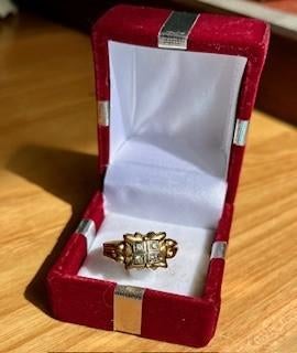 Bague vintage en or 18 carats, Enlèvement ou Envoi, Porté