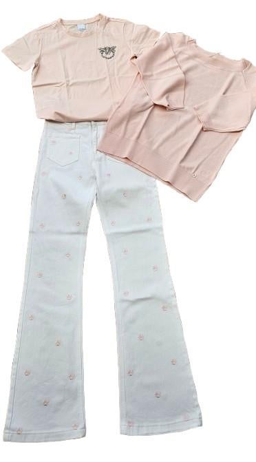 Nouvel ensemble de trois musiciens Pinko, Marie Mero, Enlèvement ou Envoi, Rose, Taille 36 (S), Longs