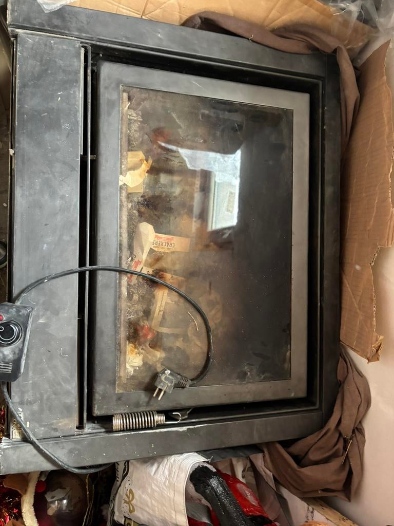 Cassette a bois, Maison & Meubles, Cheminées, Enlèvement, Comme neuf