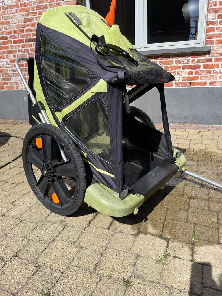 Fietskar voor 2 kindjes, Ophalen, Gebruikt, Kinderkar, 20 tot 40 kg