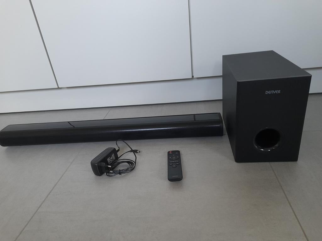 Soundbar met subwoofer & afstandsbediening(nooit gebruikt), Ophalen, Met externe subwoofer, Nieuw
