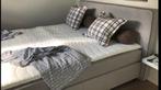Boxspring, Huis en Inrichting, Ophalen, Crème, Gebruikt, Tweepersoons
