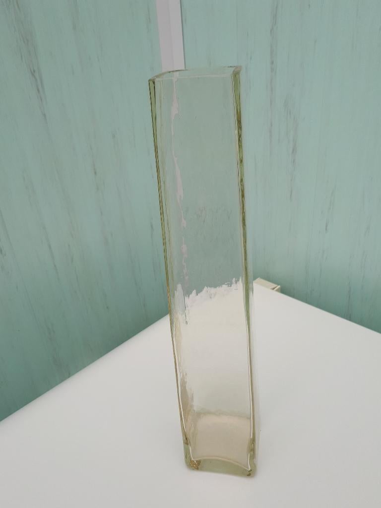 Beau vase en verre, hauteur env. 40 cm, Enlèvement