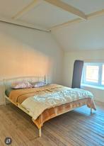 Heerlijk liggend wit metalen bed + matras 160x200, Huis en Inrichting, Slaapkamer | Bedden, Ophalen, Gebruikt, Wit