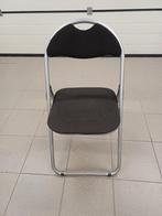 chaise pliante, Ophalen, Gebruikt, Zwart, Metaal