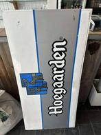 Hoegaarden groot bord metaal 1995, Ophalen, Gebruikt, Reclamebord, Plaat of Schild, Overige merken