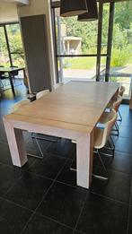 Te koop mooie eiken eettafel, Huis en Inrichting, Ophalen, Gebruikt
