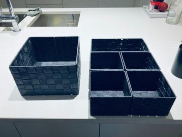 LOT VAN 6 OPBERG MANDJES - NIEUW beschikbaar voor biedingen