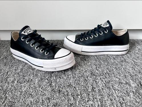 Baskets Converse plateforme / compensées en cuir noir, Vêtements | Femmes, Chaussures, Comme neuf, Chaussures basses, Noir, Enlèvement ou Envoi