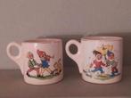 Set van 2 vintage melkbekers, Verzamelen, Disney, Ophalen of Verzenden, Gebruikt