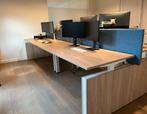 2 stuks - Zit Sta Duo bureau - 180 x 80cm (enkel) + ladeblok, Atelier, Enlèvement, Utilisé, Bureau