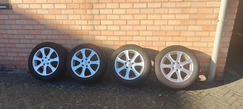 Winterbanden dunlop op velg,steek 5x108, Auto-onderdelen, Banden en Velgen, Winterbanden, Gebruikt, Ophalen