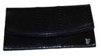 Louis Féraud Vintage Python Clutch Zwart, Overige merken, Gebruikt, Zwart, Ophalen of Verzenden