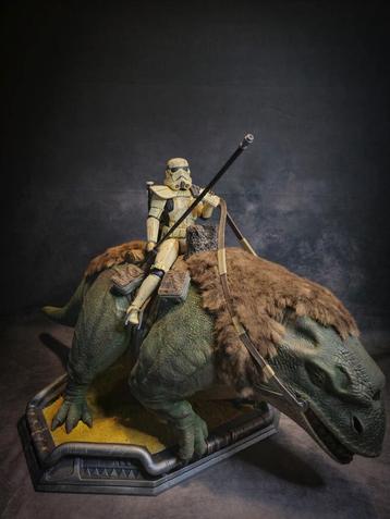 Star wars dewback and sandtrooper diorama. beschikbaar voor biedingen