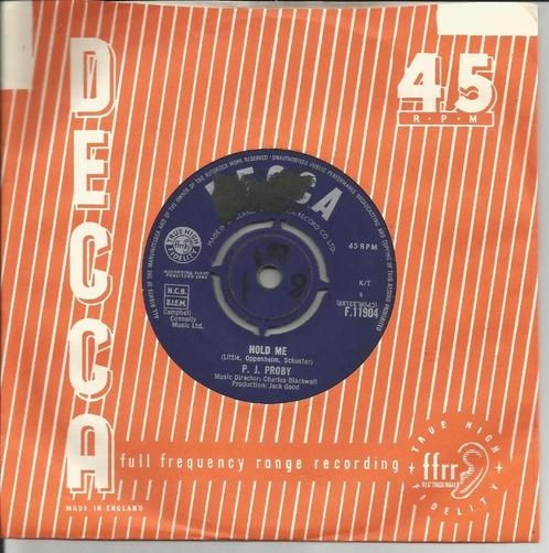 P.J. Proby - Hold me   - 1964 -, CD & DVD, Vinyles Singles, Single, Pop, 7 pouces, Enlèvement ou Envoi