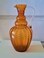 Murano Lavorato a mano Carafe ambre vintage, Enlèvement ou Envoi