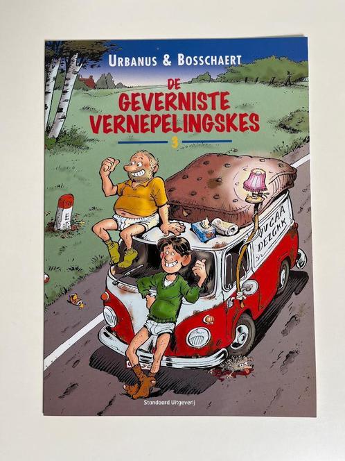 Jan Bosschaert & Urbanus - uitnodiging Vernepelingskes, Livres, BD, Comme neuf, Envoi