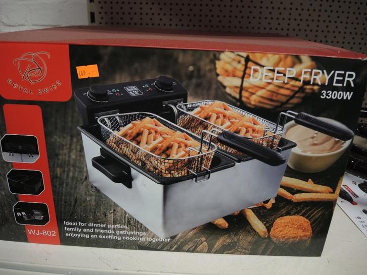 Dual frituurpan nieuw!, Electroménager, Friteuses, Neuf, 4 litres ou plus, Friteuse duo, Pan intérieur amovible, Enlèvement ou Envoi