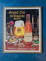 Oud reclamebordje van Hoegaarden Grand Cru, Ophalen