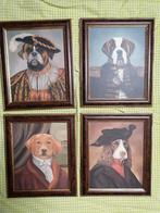 Schilderijen hond 4 stuks, Enlèvement ou Envoi