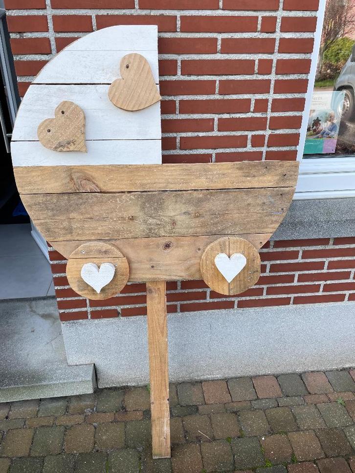 Geboorte-bord, Kinderen en Baby's, Kraamcadeaus en Geboorteborden, Zo goed als nieuw, Geboortebord, Ophalen