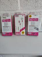 3 Lots neufs de écouteurs+microphone, Enlèvement ou Envoi, Neuf